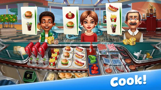Cooking Fever ڈاؤن لوڈ کریں – مزیدار کھانے پکانے کا بہترین گیم - Screenshot 1