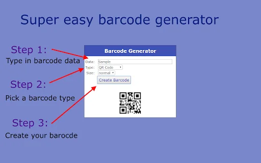 Barcode Generator ڈاؤن لوڈ کریں – مفت بارکوڈ اور QR کوڈ میکر - Screenshot 1