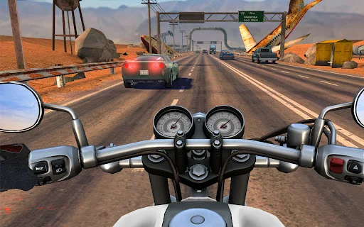 Moto Rider GO: Highway Traffic ڈاؤن لوڈ کریں – بہترین بائیک ریسنگ گیم - Screenshot 1