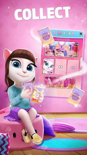 My Talking Angela ڈاؤن لوڈ کریں – بہترین ورچوئل پالتو گیم - Screenshot 21