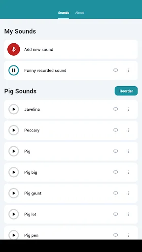 Pig Sounds ایپ ڈاؤن لوڈ کریں – سور کی دلچسپ آوازیں مفت - Screenshot 11