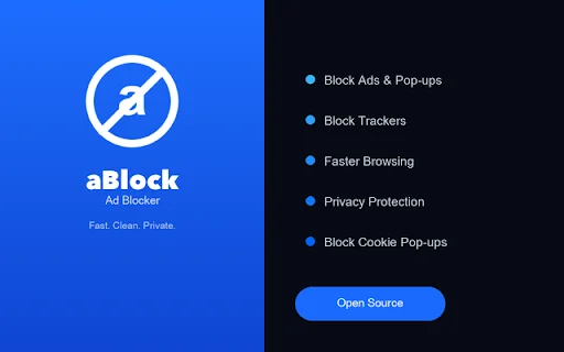 aBlock Ad Blocker ڈاؤن لوڈ کریں – تیز اور محفوظ براؤزنگ - Screenshot 5