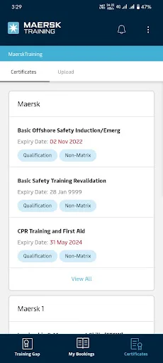 Maersk Training TMS ڈاؤن لوڈ کریں – اپنی تربیت کو ٹریک کریں - Screenshot 7