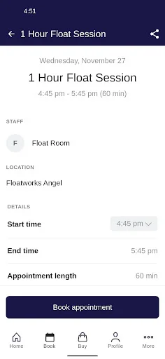Floatworks Floating Therapy ایپ ڈاؤن لوڈ کریں – آن لائن بکنگ - Screenshot 3