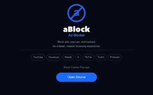 aBlock Ad Blocker ڈاؤن لوڈ کریں – تیز اور محفوظ براؤزنگ - Screenshot 4