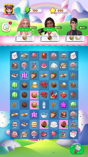 Sweet Merge Land ڈاؤن لوڈ کریں – مزیدار پہیلیاں اور کینڈی ایڈونچر - Screenshot 1