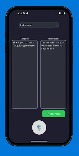 Voxira ڈاؤن لوڈ کریں – کسی بھی زبان میں فوری آواز کا ترجمہ - Screenshot 7
