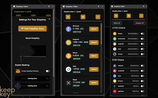 KeepKey Client ڈاؤن لوڈ کریں – کرپٹو اثاثوں کا محفوظ انتظام - Screenshot 1