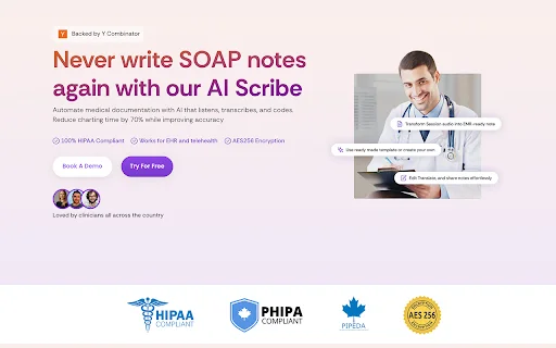 Healos Chrome Extension ڈاؤن لوڈ کریں – خودکار میڈیکل چارٹنگ - Screenshot 1