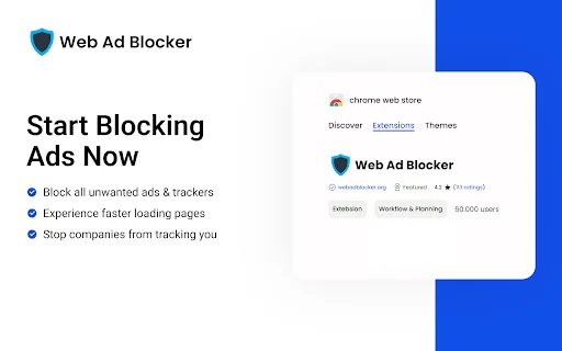 Web Ad Blocker ڈاؤن لوڈ کریں – پریشان کن اشتہارات اور ٹریکرز کو روکیں - Screenshot 5