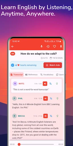 Learning English – 6 Minutes ڈاؤن لوڈ کریں – انگلش سیکھیں اور بہتر بنائیں - Screenshot 13