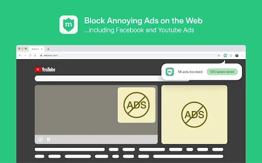 Minty Adblocker ڈاؤن لوڈ کریں – YouTube اور ویب سائٹس کے لیے بہترین مفت ایڈ بلاکر - Screenshot 1