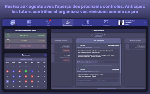 Ecole Directe Plus Unblock ڈاؤن لوڈ کریں – تعلیمی ڈیٹا تک رسائی - Screenshot 2