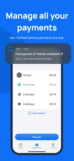 Taly ایپ ڈاؤن لوڈ کریں – ابھی خریدیں اور بعد میں ادائیگی کریں (0% سود) - Screenshot 5