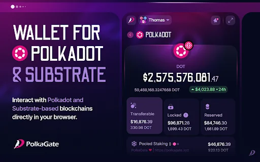 PolkaGate ڈاؤن لوڈ کریں – Polkadot کے لیے بہترین اور محفوظ والیٹ - Screenshot 1