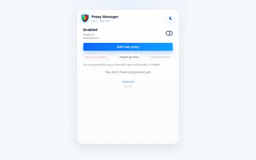 Proxy Manager ڈاؤن لوڈ کریں – براؤزر پراکسی کا آسان انتظام - Screenshot 5