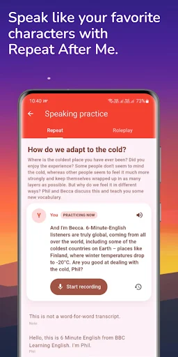 Learning English – 6 Minutes ڈاؤن لوڈ کریں – انگلش سیکھیں اور بہتر بنائیں - Screenshot 5