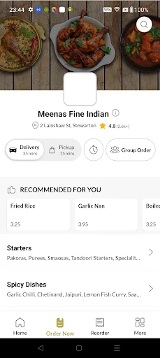 Meenas Fine Indian ڈاؤن لوڈ کریں – تیز ترین فوڈ ڈیلیوری ایپ - Screenshot 2