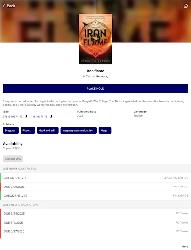 Nassau Public Libraries App ڈاؤن لوڈ کریں – اینڈرائیڈ کے لیے بہترین لائبریری ایپ - Screenshot 16