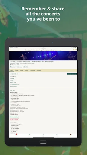 Concert Archives ڈاؤن لوڈ کریں – کنسرٹ ڈائری اور ڈیٹا بیس - Screenshot 17
