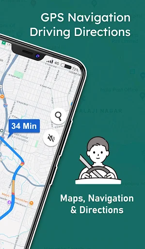 Maps, Navigation & Directions ڈاؤن لوڈ کریں – مفت آف لائن نیویگیشن - Screenshot 2