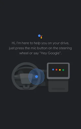 Google Assistant in the car ڈاؤن لوڈ کریں – محفوظ ڈرائیونگ - Screenshot 1