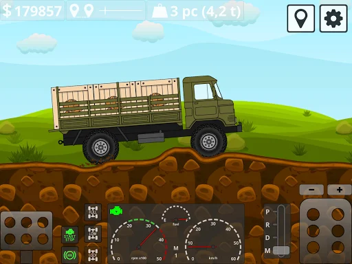 Mini Trucker ڈاؤن لوڈ کریں – بہترین 2D آف روڈ ٹرک سمیلیٹر گیم - Screenshot 23