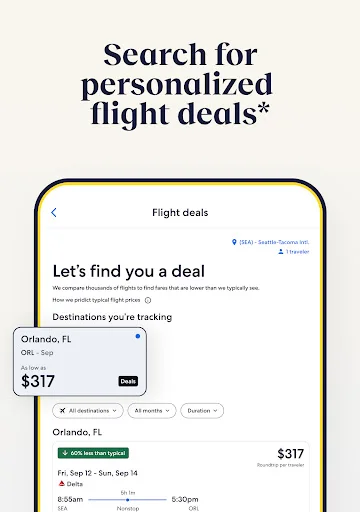 Expedia ڈاؤن لوڈ کریں – سستے ہوٹل، پروازیں اور کاریں بک کریں - Screenshot 12