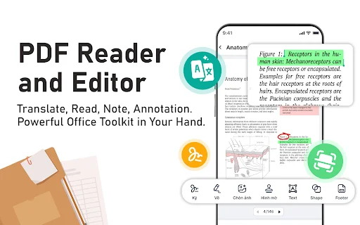 PDF Reader – Translate & Edit ڈاؤن لوڈ کریں | 110+ زبانوں میں ترجمہ - Screenshot 19