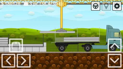 Mini Trucker ڈاؤن لوڈ کریں – بہترین 2D آف روڈ ٹرک سمیلیٹر گیم - Screenshot 5