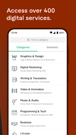 Fiverr ایپ ڈاؤن لوڈ کریں – فری لانسنگ کے ذریعے آن لائن کمائیں - Screenshot 4