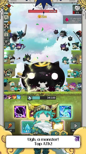 Tap Dragon: Little Knight Luna ڈاؤن لوڈ کریں – بہترین آئیڈل آر پی جی - Screenshot 20
