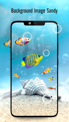 Fish On Screen 3D Wallpaper ڈاؤن لوڈ کریں – بہترین لائیو وال پیپر - Screenshot 5
