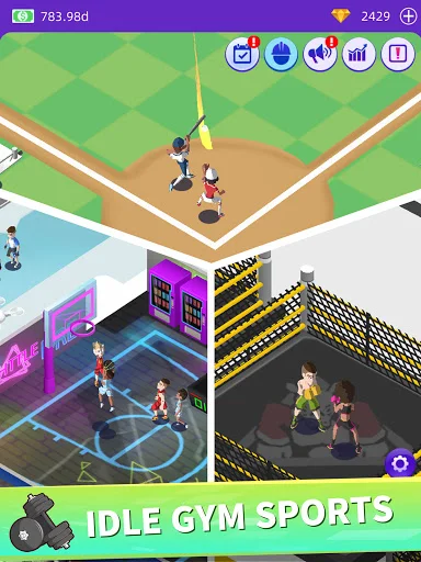 Idle GYM Sports ڈاؤن لوڈ کریں – بہترین فٹنس مینجمنٹ گیم - Screenshot 11