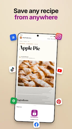 My Recipe Box ڈاؤن لوڈ کریں – بہترین ریسیپی آرگنائزر ایپ - Screenshot 2