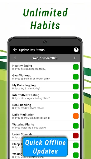 Habit Tracker Unlimited ڈاؤن لوڈ کریں – مفت عادت ٹریکر - Screenshot 2