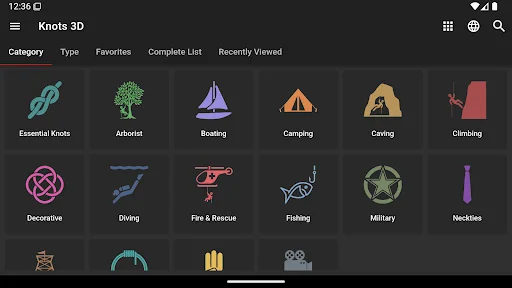 Knots 3D ڈاؤن لوڈ کریں – 220 سے زائد گرہ باندھنے کا بہترین طریقہ - Screenshot 9