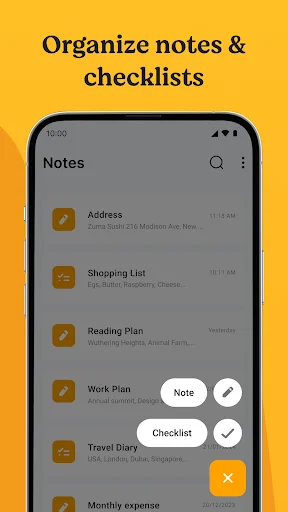 Notes App ڈاؤن لوڈ کریں – ٹو ڈو لسٹ اور آئیڈیاز آرگنائزر - Screenshot 3