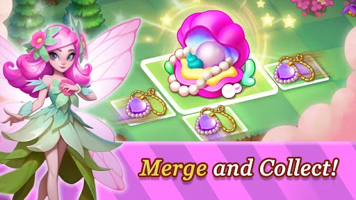 Merge Elves ڈاؤن لوڈ کریں – جادوئی گارڈن کا بہترین پزل گیم - Screenshot 2