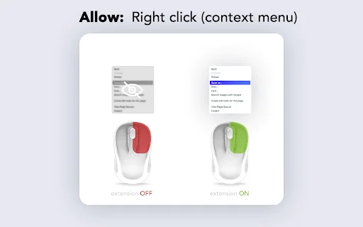 Enable Right Click ڈاؤن لوڈ کریں – کاپی اور سلیکٹ کو فعال کریں - Screenshot 1