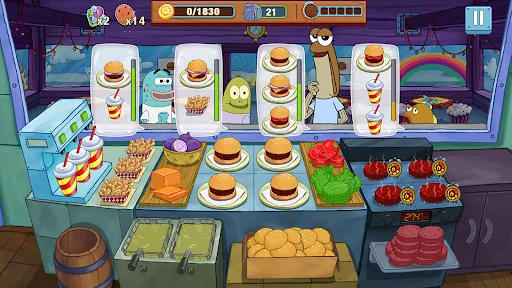 SpongeBob: Krusty Cook-Off ڈاؤن لوڈ کریں – بہترین کوکنگ گیم - Screenshot 8