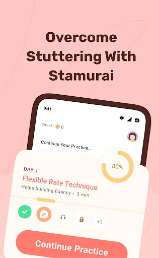 Stamurai: Stuttering Therapy ڈاؤن لوڈ کریں – بولنے میں بہتری لائیں - Screenshot 1