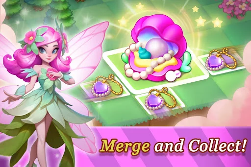 Merge Elves ڈاؤن لوڈ کریں – جادوئی گارڈن کا بہترین پزل گیم - Screenshot 14