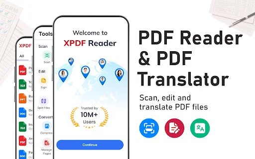 PDF Reader – Translate & Edit ڈاؤن لوڈ کریں | 110+ زبانوں میں ترجمہ - Screenshot 1