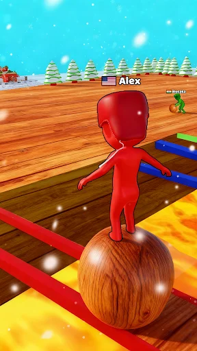 Snow Race 3D ڈاؤن لوڈ کریں – بہترین برفانی ریسنگ گیم - Screenshot 1