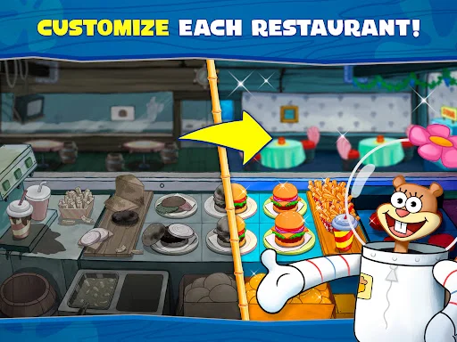 SpongeBob: Krusty Cook-Off ڈاؤن لوڈ کریں – بہترین کوکنگ گیم - Screenshot 21