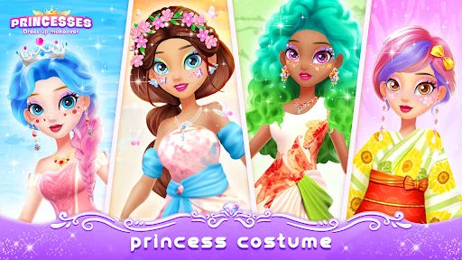Girl Game: Princess Makeup ڈاؤن لوڈ کریں – بہترین فیشن اور ڈریس اپ گیم - Screenshot 11