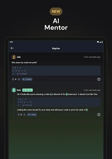 Enki: کوڈنگ سیکھنے کے لیے بہترین ایپ – Python اور Lua سیکھیں - Screenshot 11