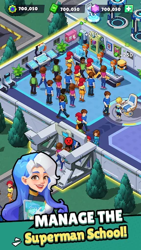 Idle Superpower School ڈاؤن لوڈ کریں – سپر پاور اسکول گیم - Screenshot 2