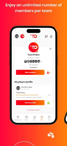 TeamPulse ڈاؤن لوڈ کریں – کھیلوں کی ٹیم اور کلب مینجمنٹ ایپ - Screenshot 14